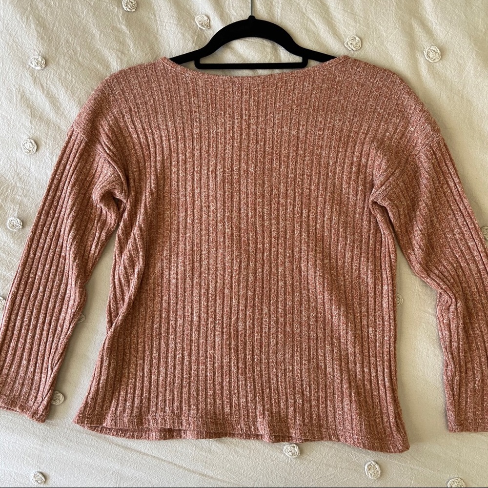 Forever 21 Ribbed Rust Sweater - Picture 2 of 3